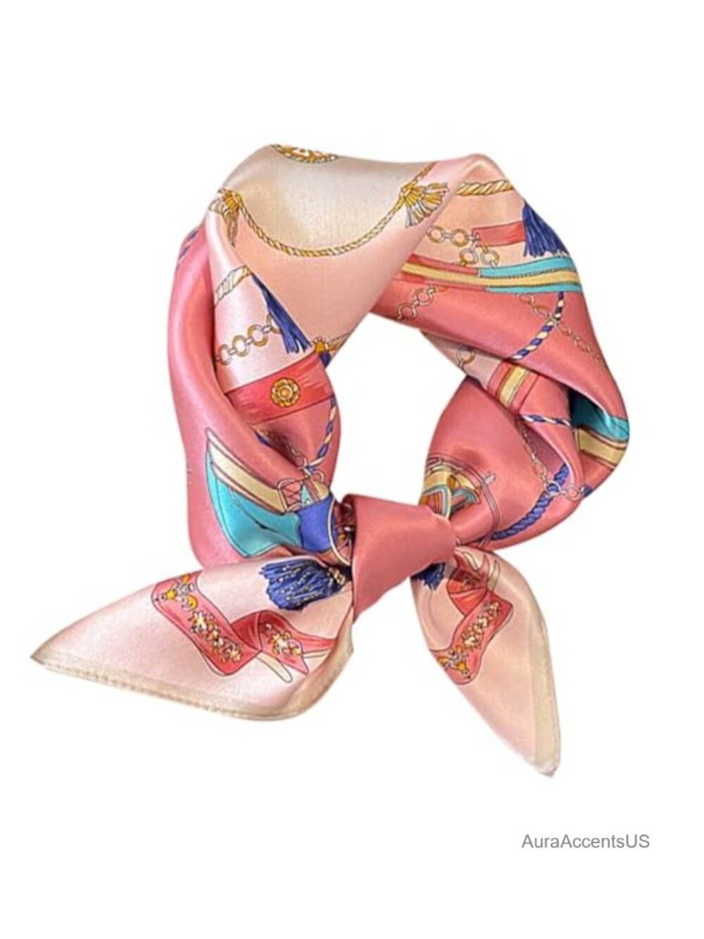 100% Mulberry Silk Fashion Square Scarf Neck Scarf Gift for Women Multipurpose